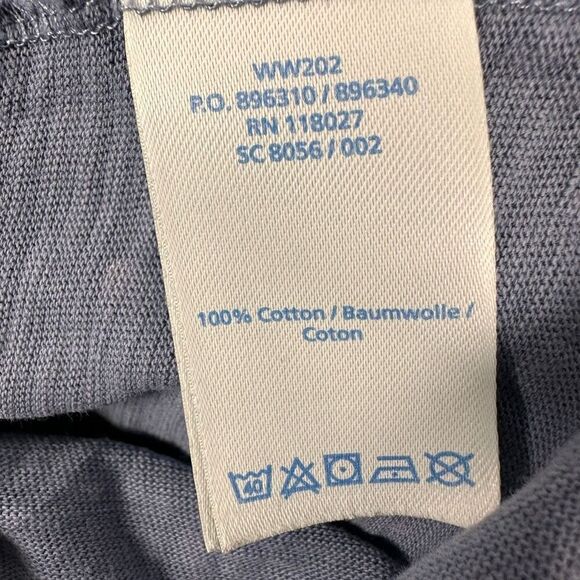 Boden Phoebe Jersey Dress Gray White size 8R WW202 - Picture 8 of 10